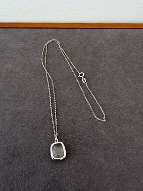 Sterling Silver DBJ Pendant Necklace – 17”